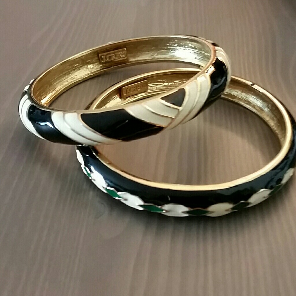 Bracelet - set of 2 enameled jcrew bracelets